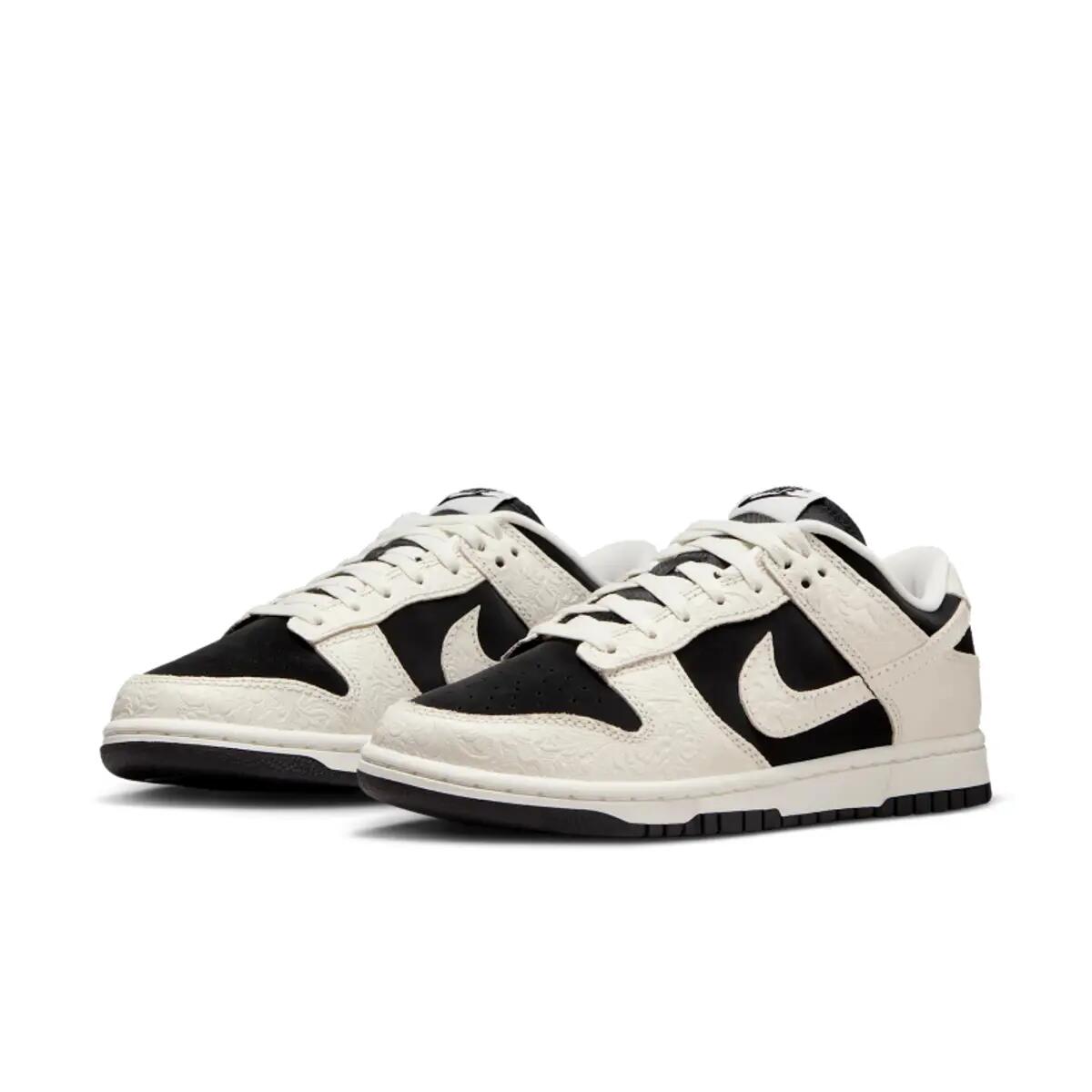 Nike Dunk Low Embossed Black Sail (Women's) 5/6