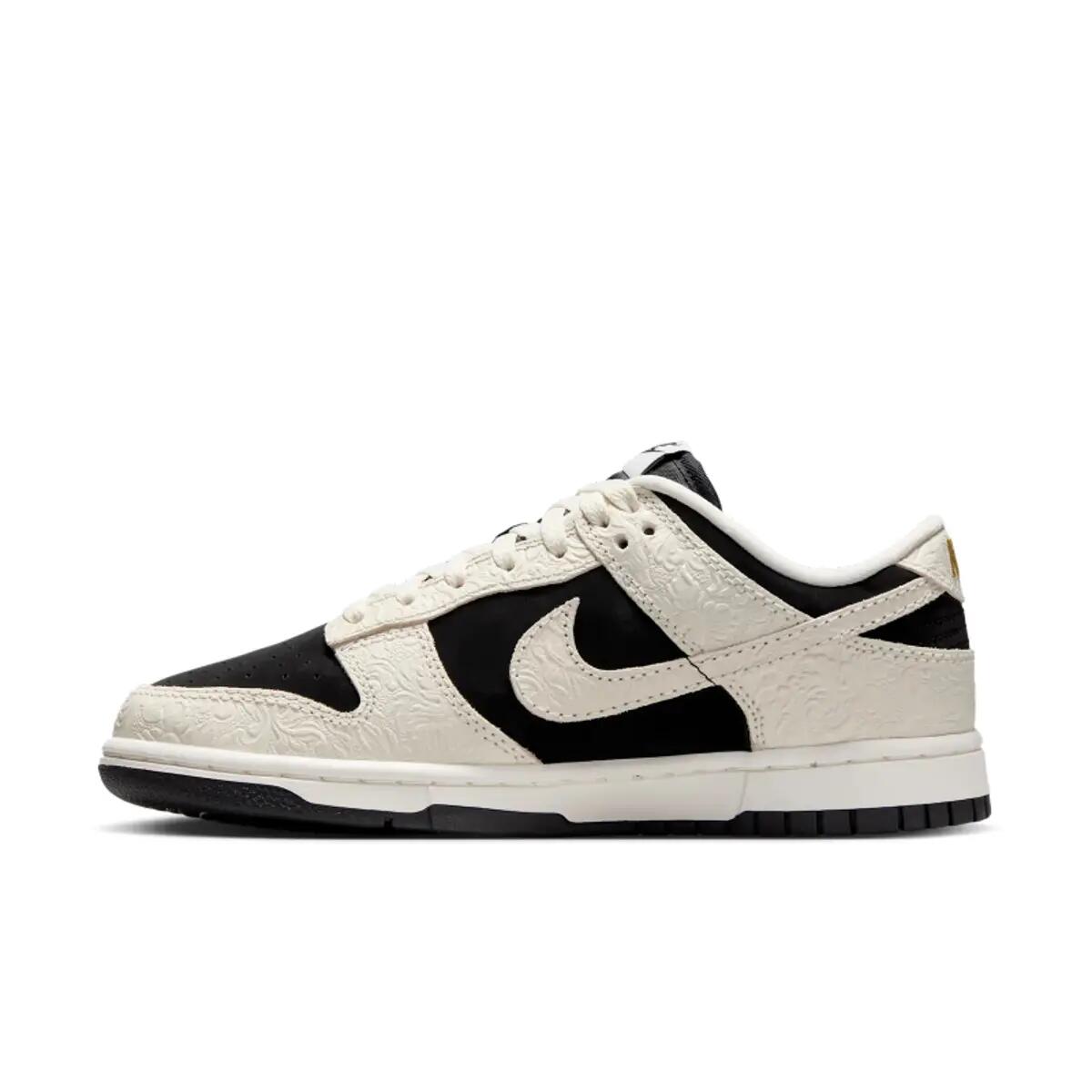 Nike Dunk Low Embossed Black Sail (Women's) 3/6