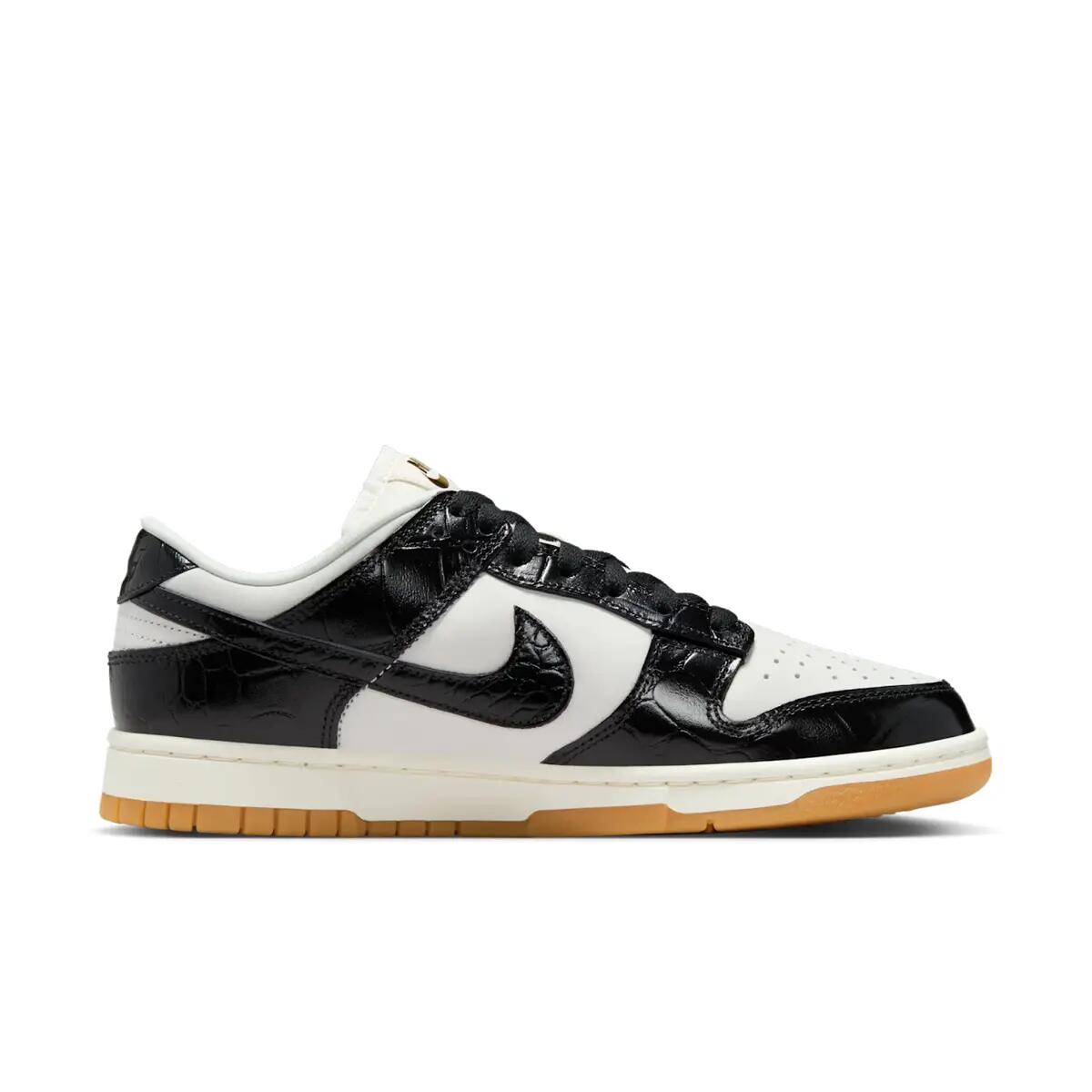 Nike Dunk Low LX Black Croc (Women's) 3/6