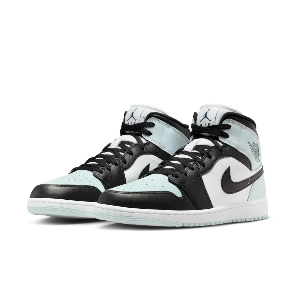 Jordan 1 Mid Black Aura Squadron Blue 4/6