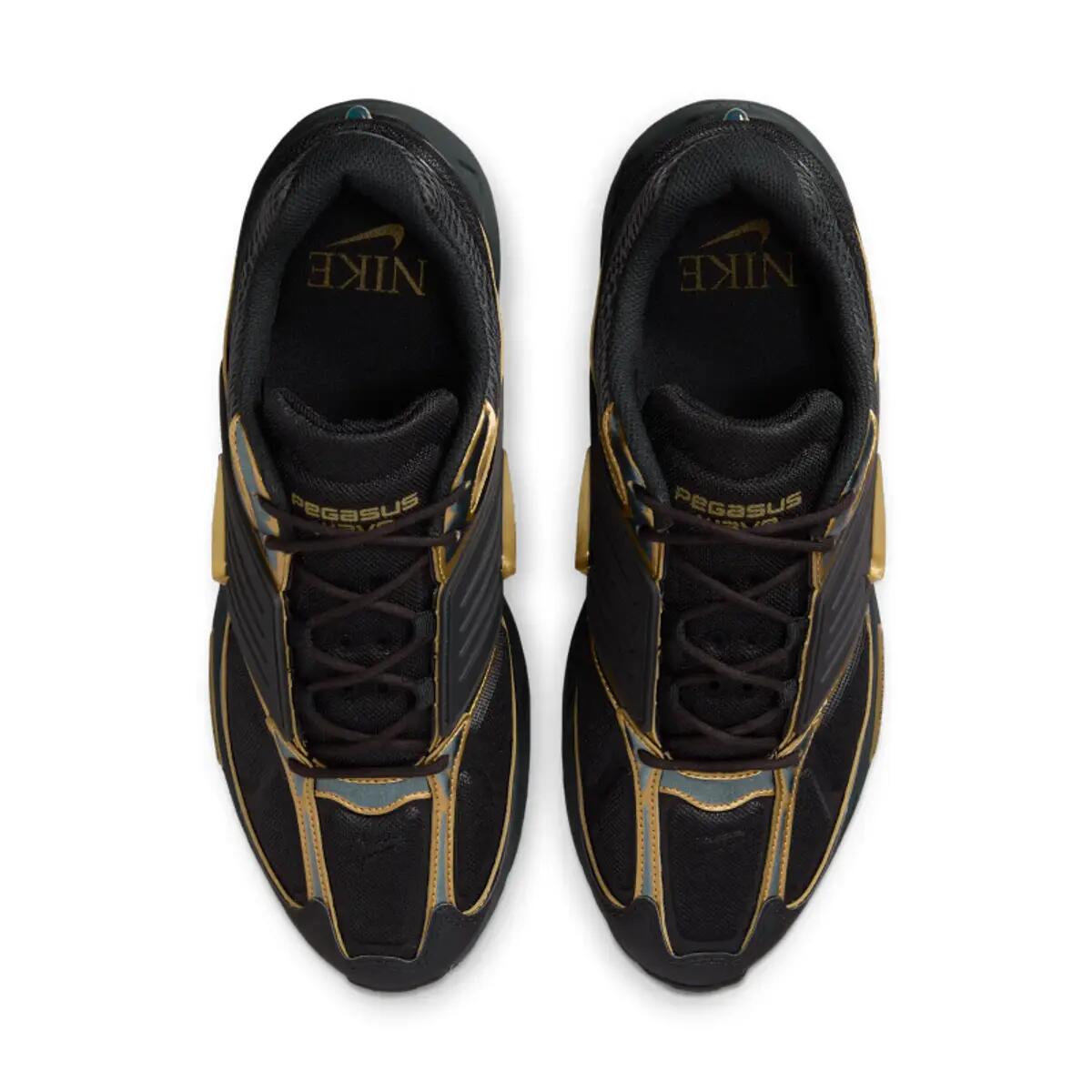 Nike Air Pegasus Wave Premium Black Metallic Gold 4/6