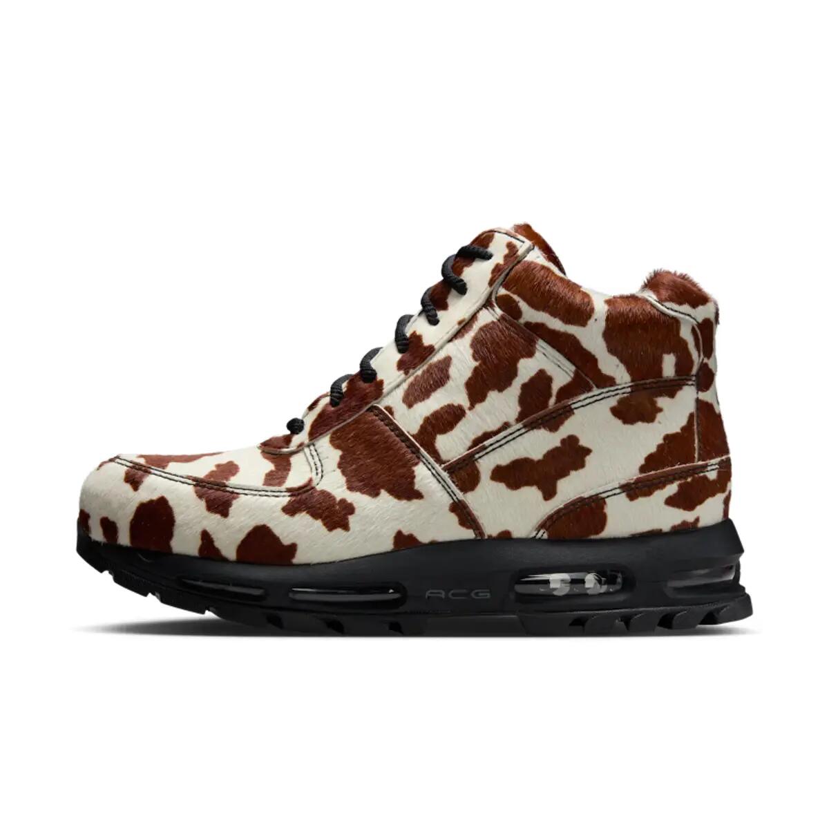 Nike Air Max Goadome Sail Cacao Wow Cow Print Pony Hair 2/6