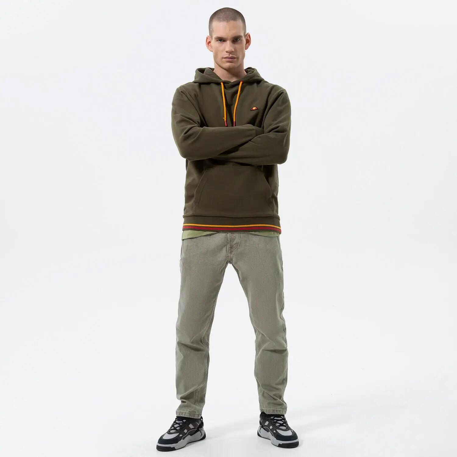 ELLESSE BLUZA MĘSKA Z KAPTUREM XXL SPORTOWA  KOLOR ZIELONY 3/5