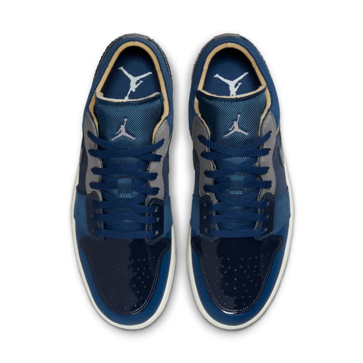 Jordan 1 Low SE Craft Obsidian French Blue Ashen Slate White 4/6