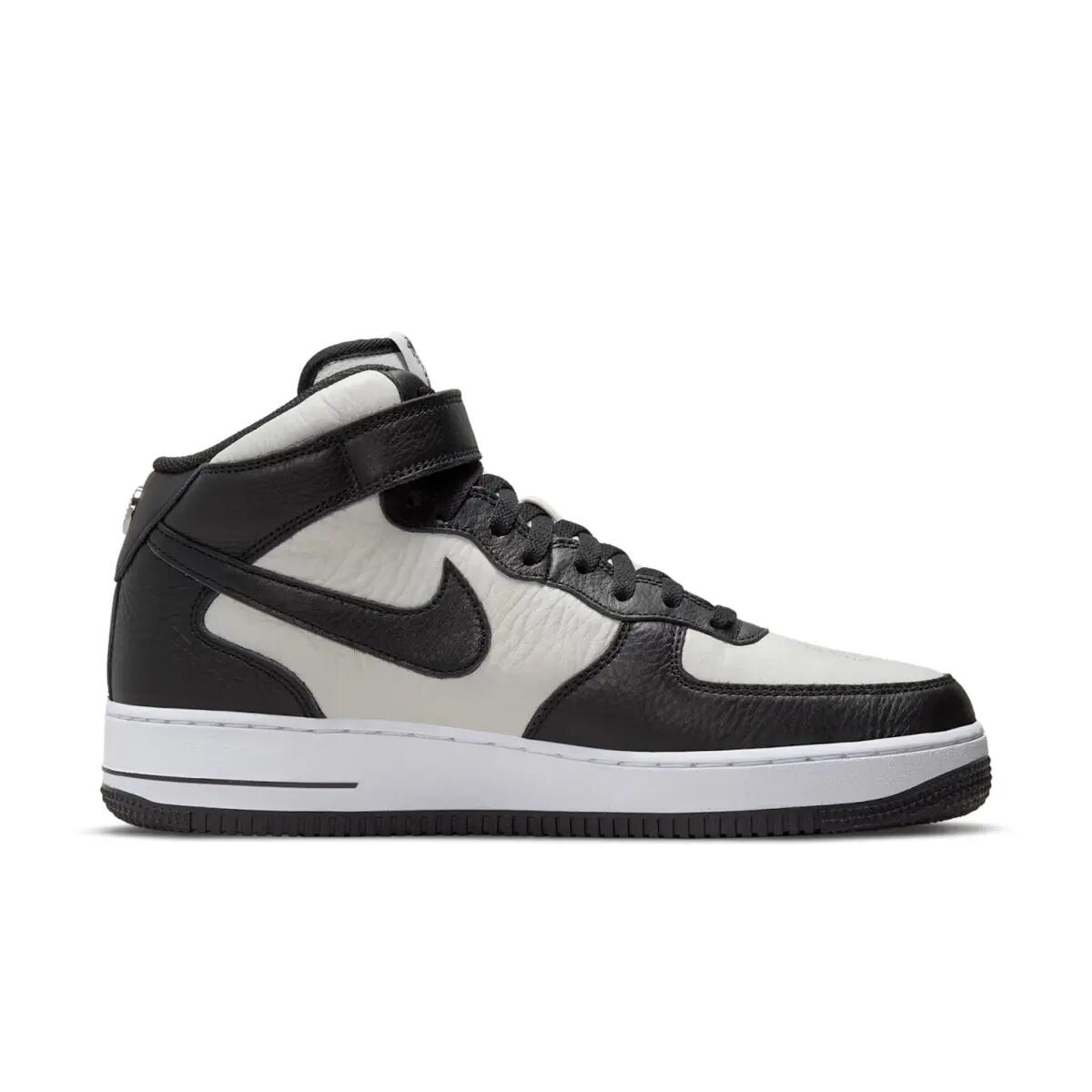Nike Air Force 1 Mid Stussy Light Bone Black 2/6