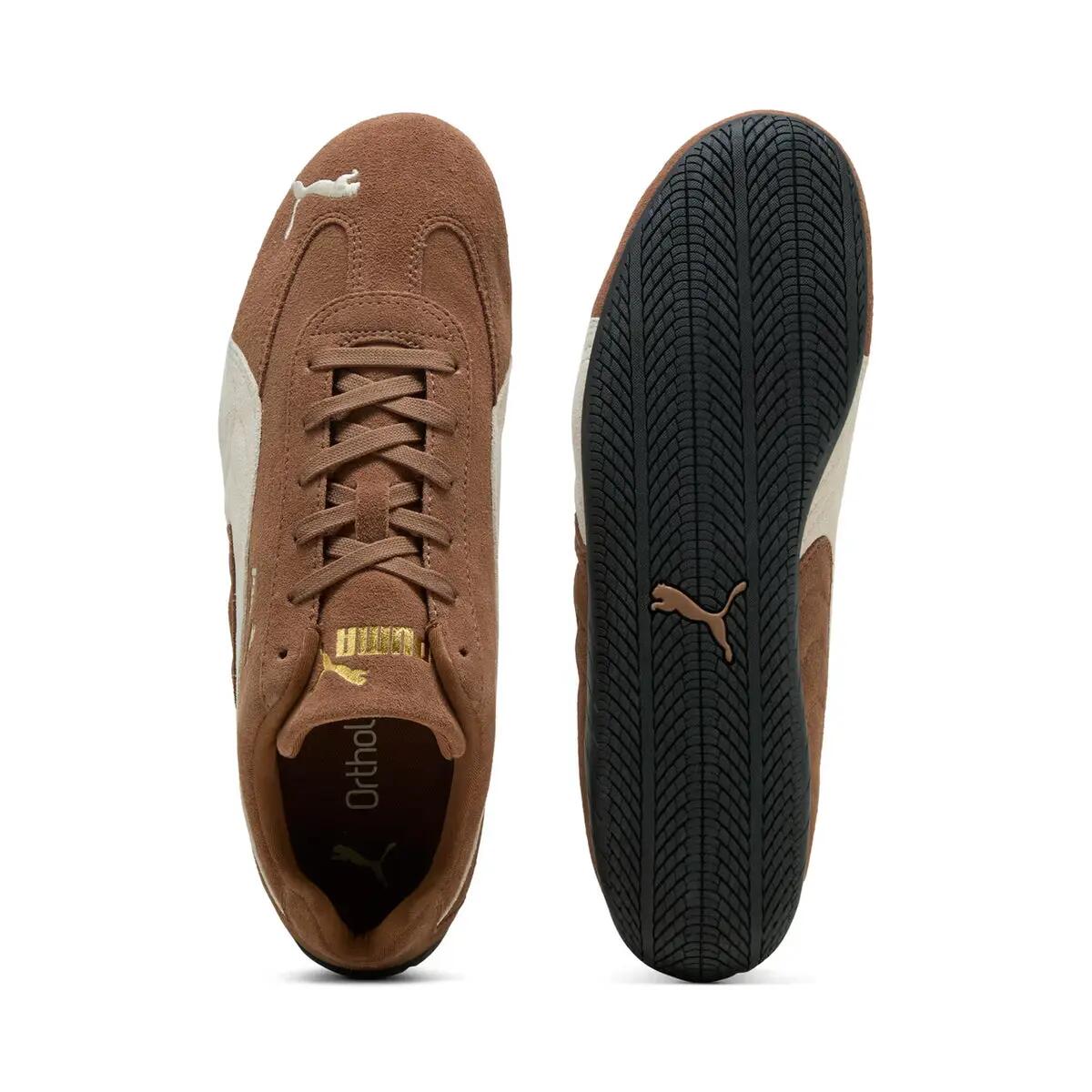 Puma Speedcat OG Haute Coffee Frosted Ivory Gold Tongue Logo 5/5