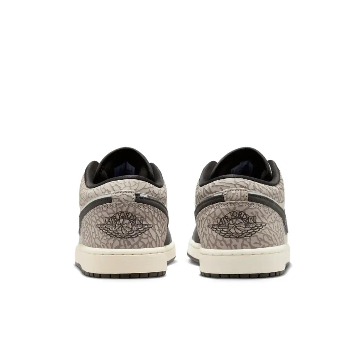 Jordan 1 Low SE Sail Deep Pewter Elephent Print 6/6