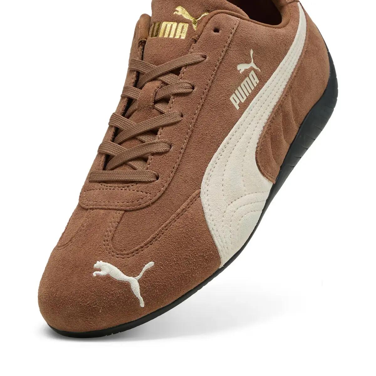 Puma Speedcat OG Haute Coffee Frosted Ivory Gold Tongue Logo 4/5