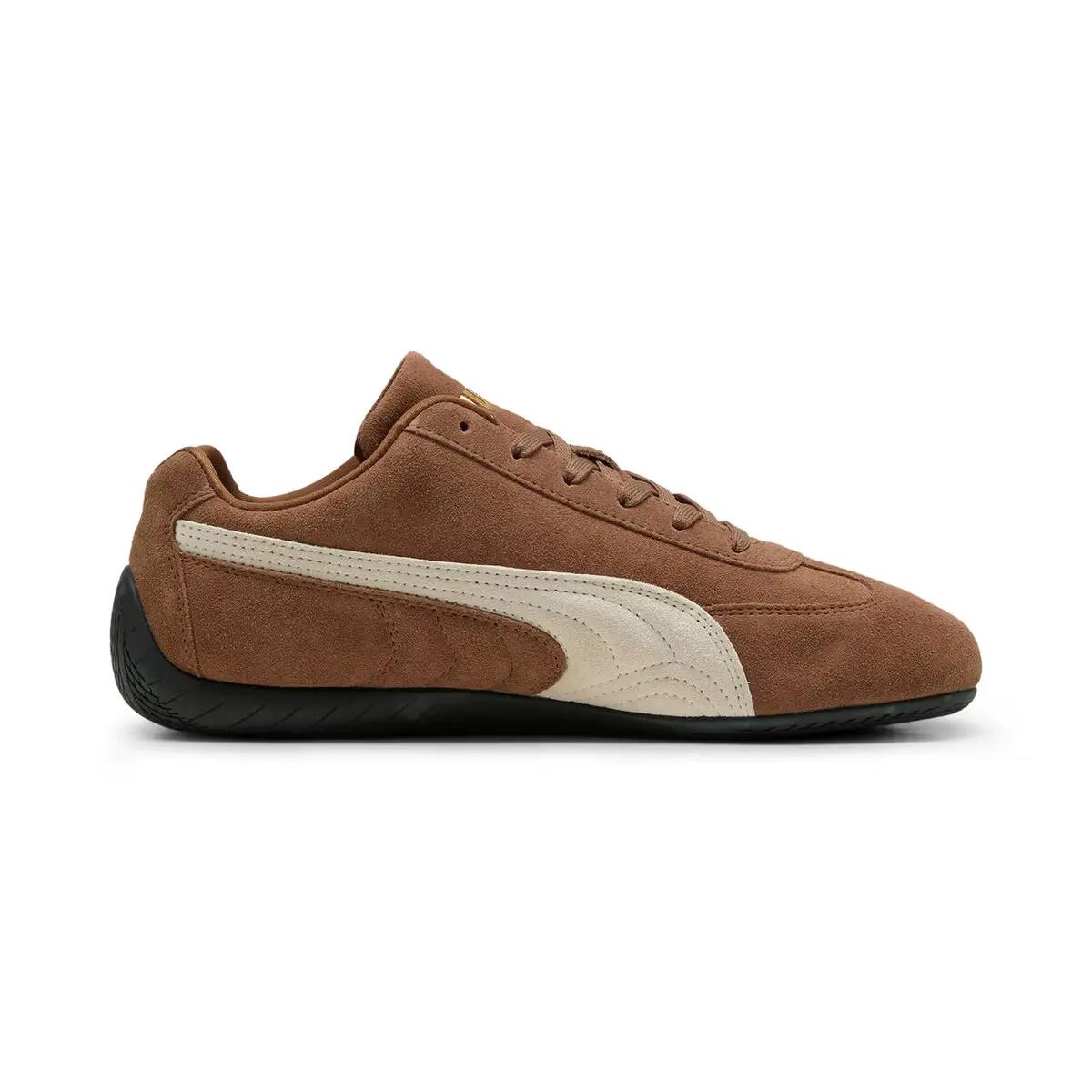 Puma Speedcat OG Haute Coffee Frosted Ivory Gold Tongue Logo 3/5