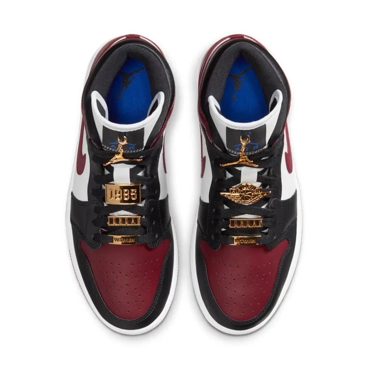 Air Jordan 1 Mid SE Black Dark Beetroot (W) 5/6