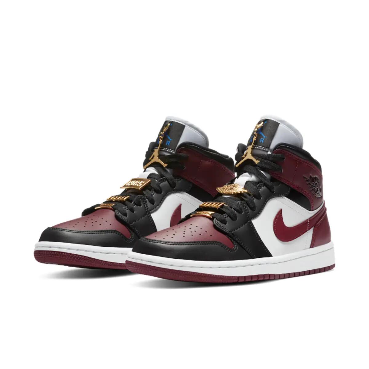 Air Jordan 1 Mid SE Black Dark Beetroot (W) 4/6