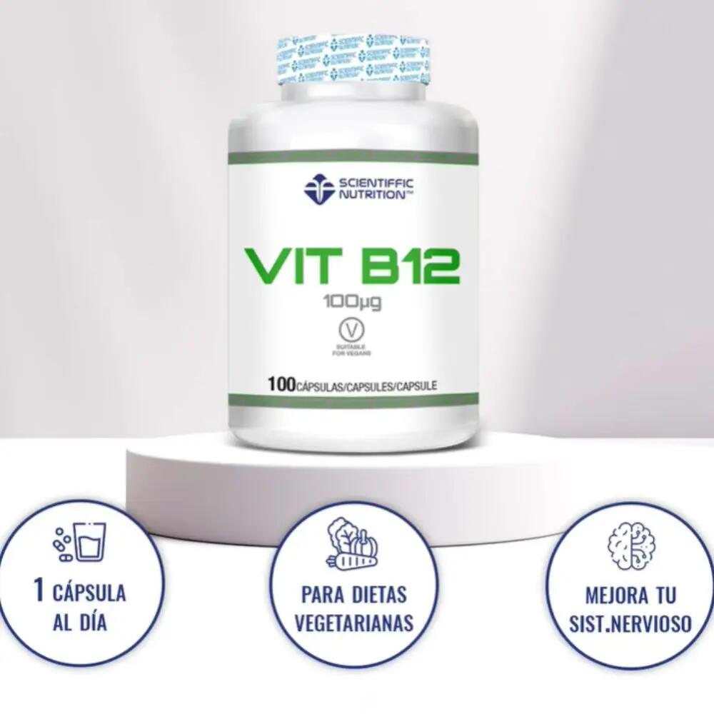 Suplemento vitamínico - B12 - Unissexo - 100 mcg - 100 cápsulas 2/3