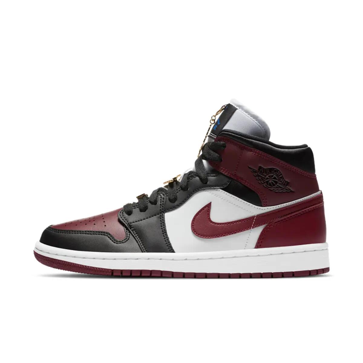 Air Jordan 1 Mid SE Black Dark Beetroot (W) 3/6