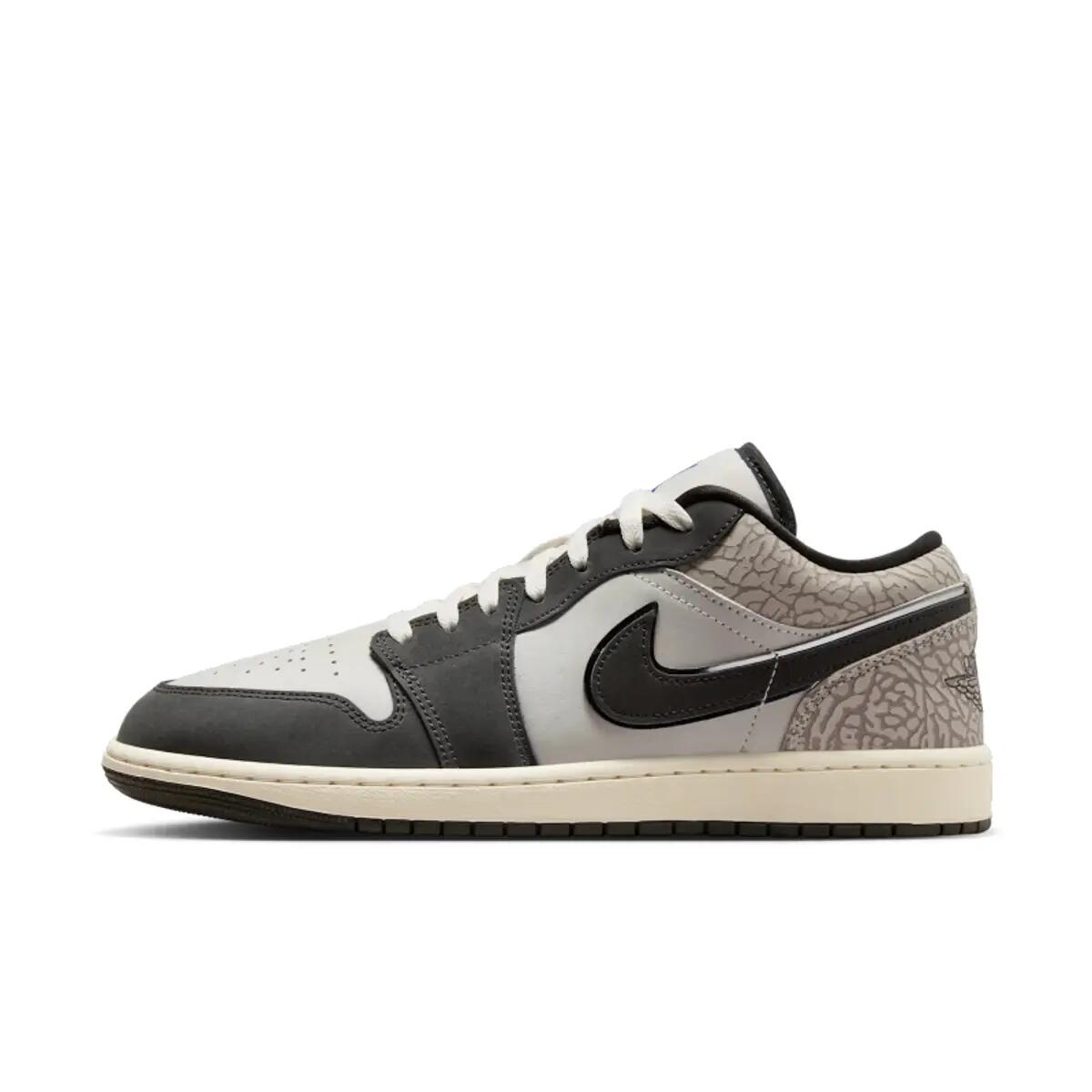 Jordan 1 Low SE Sail Deep Pewter Elephent Print 2/6