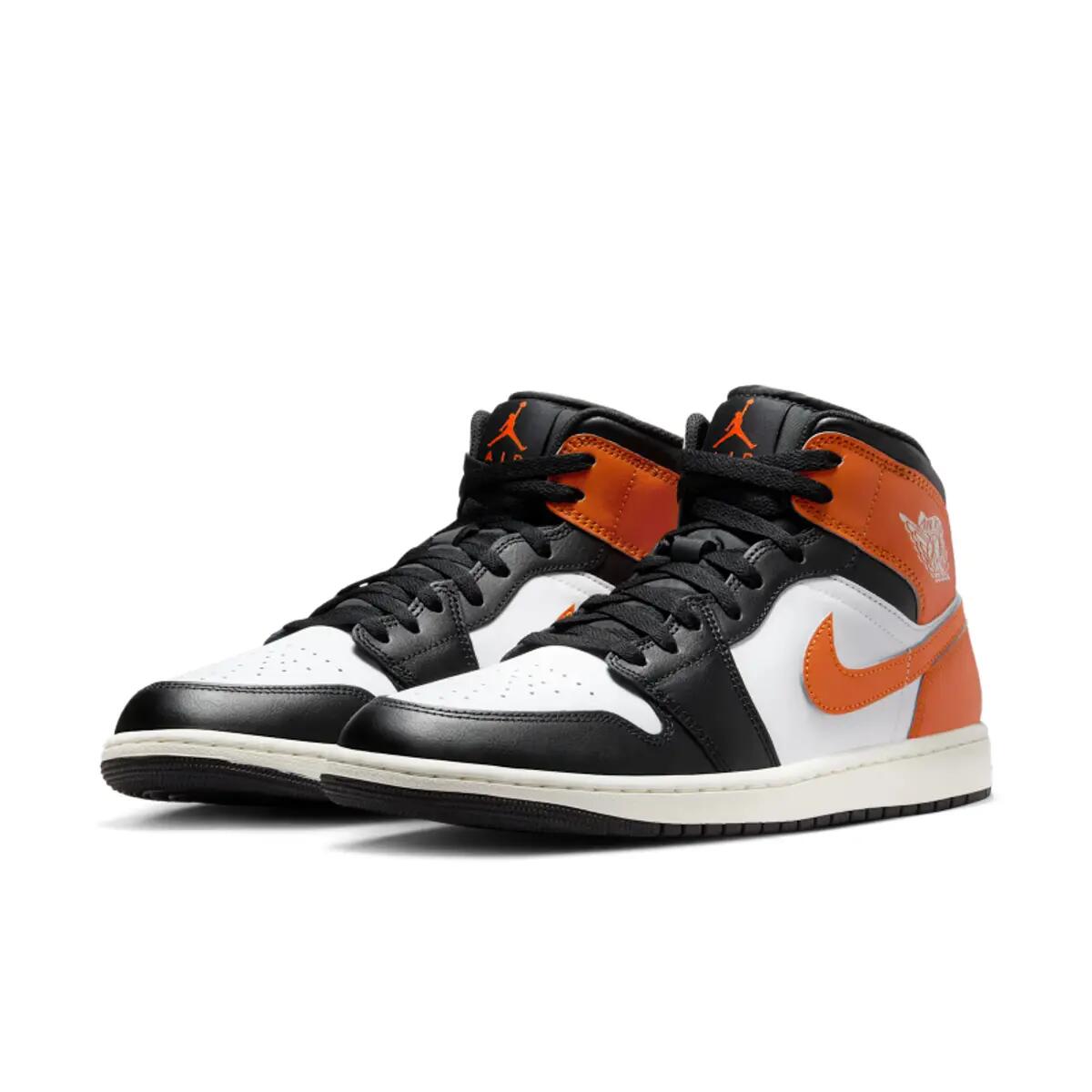 Air Jordan 1 Mid Black Toe Starfish 5/6