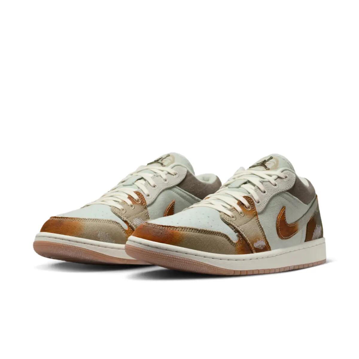 Air Jordan 1 Low SE Multi Color Sail Light Bone 4/6