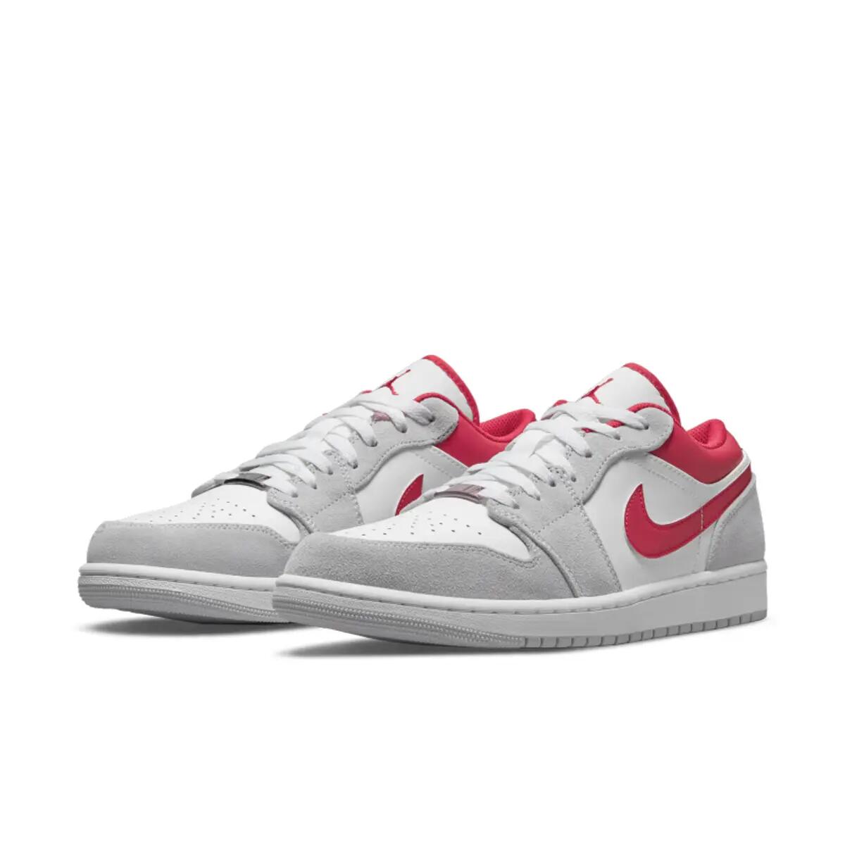 Air Jordan 1 Low Light Smoke Grey Gym Red 4/6