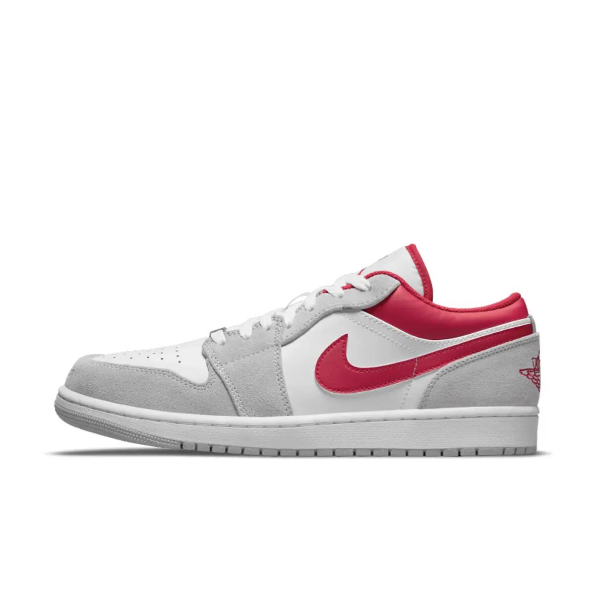 Air Jordan 1 Low Light Smoke Grey Gym Red 2/6