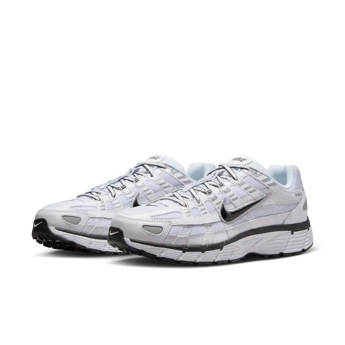 Nike P 6000 White Metallic Silver Black 5/6