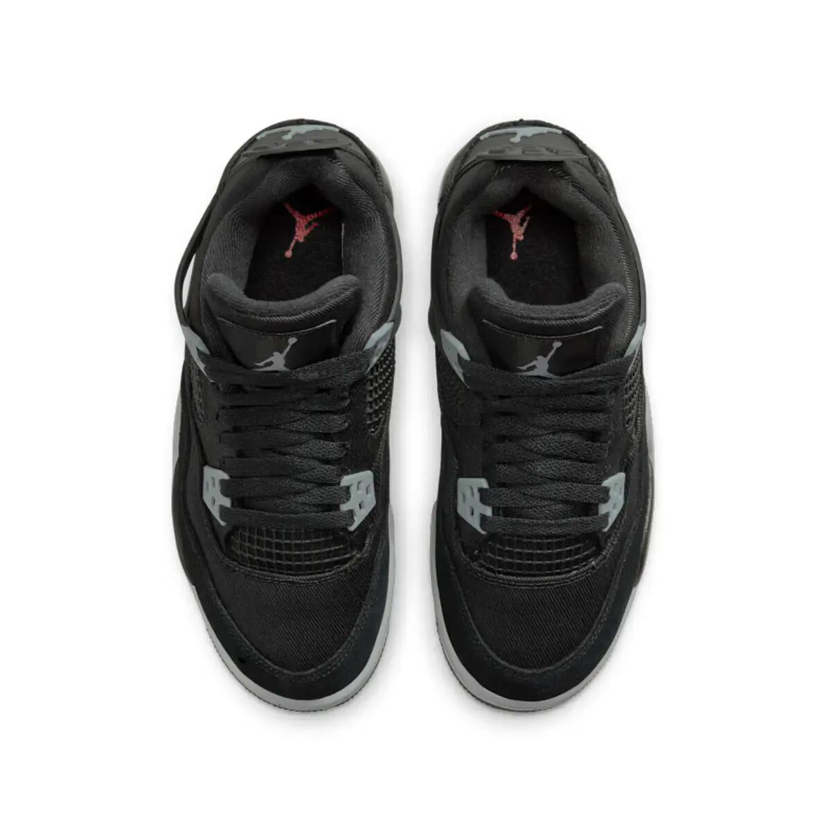 Jordan 4 Retro Black Canvas (GS) 4/6