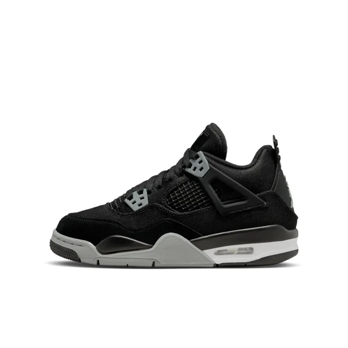 Jordan 4 Retro Black Canvas (GS) 2/6