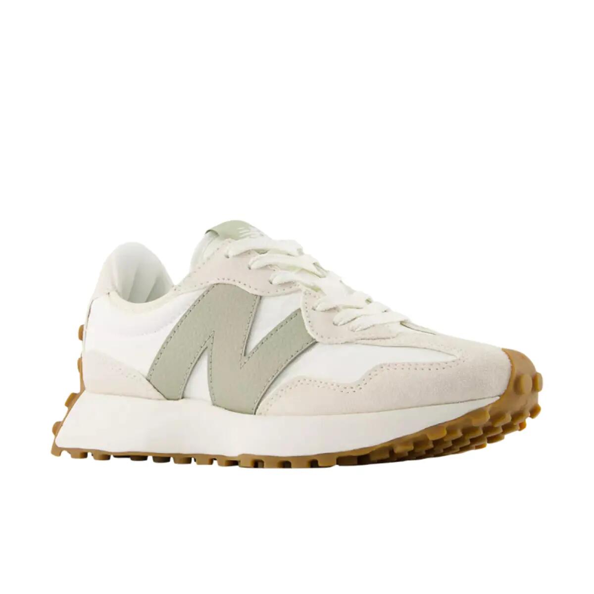 New Balance 327 Linen Sea Salt Olivine (Women's) 4/5