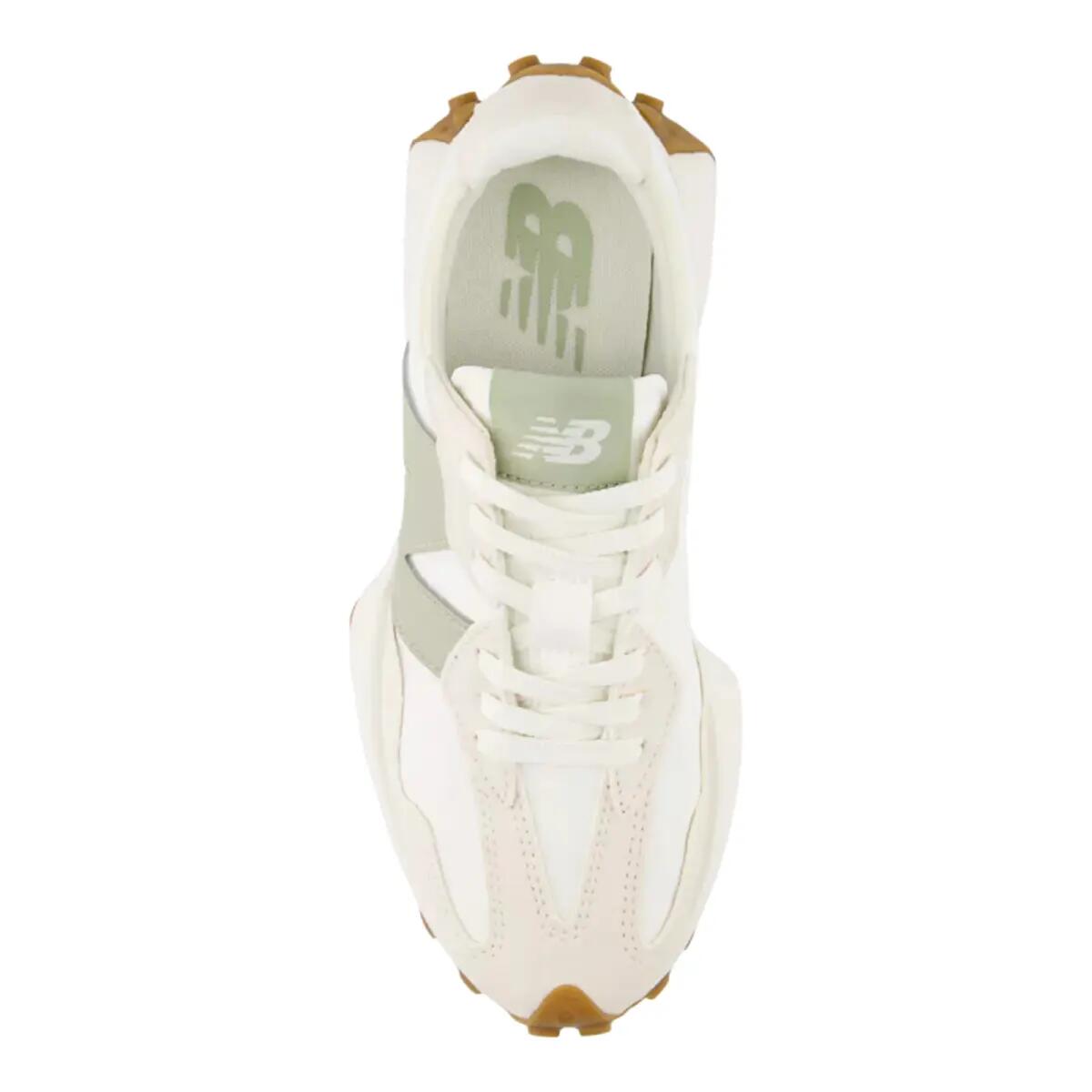 New Balance 327 Linen Sea Salt Olivine (Women's) 3/5