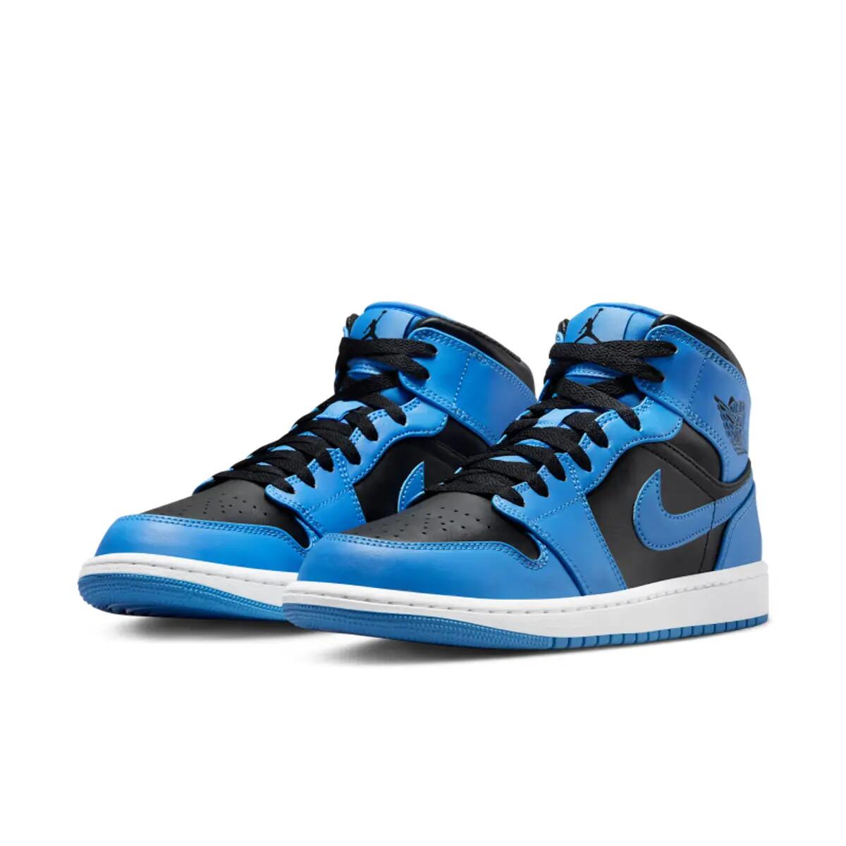Air Jordan 1 Mid University Blue Black 4/6