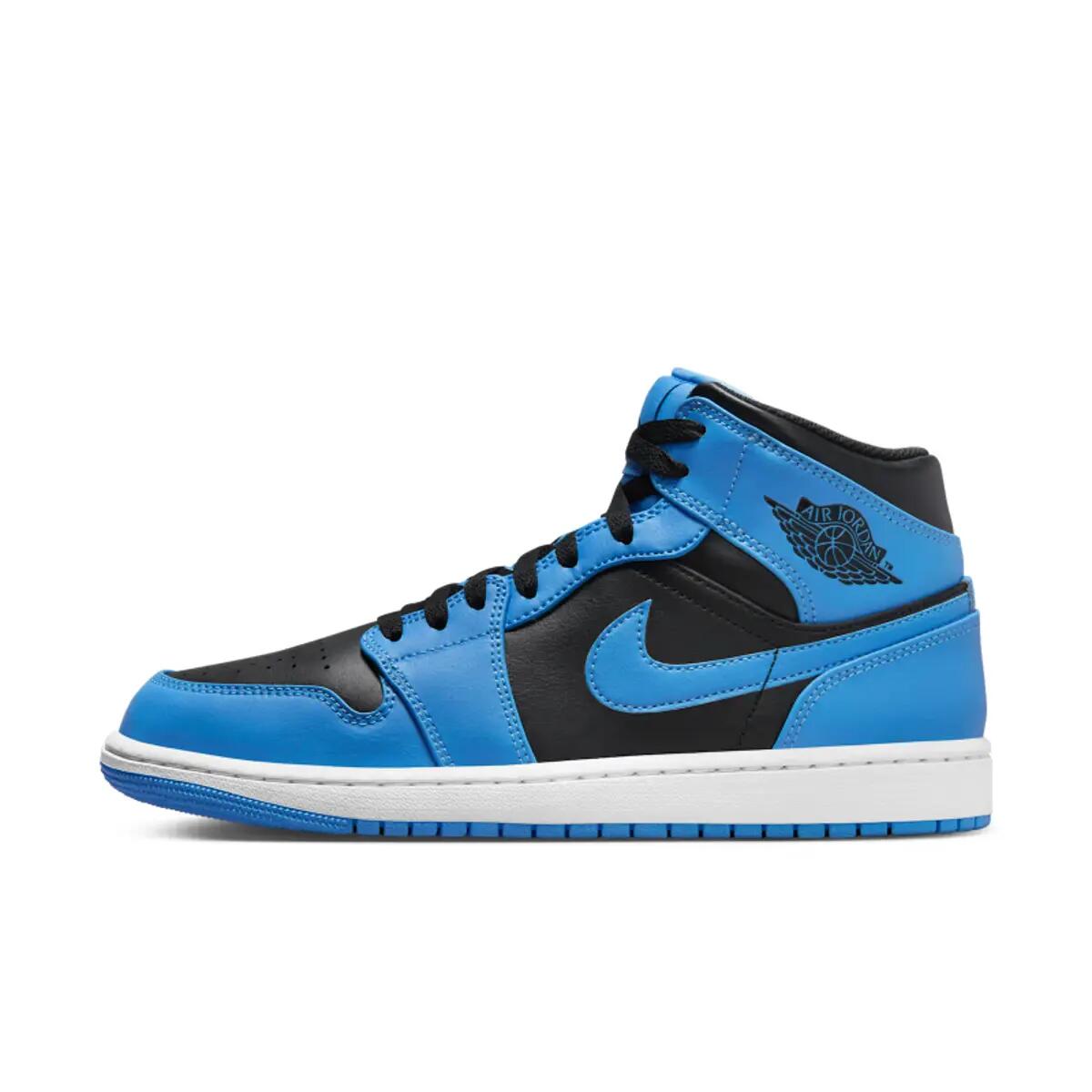 Air Jordan 1 Mid University Blue Black 3/6