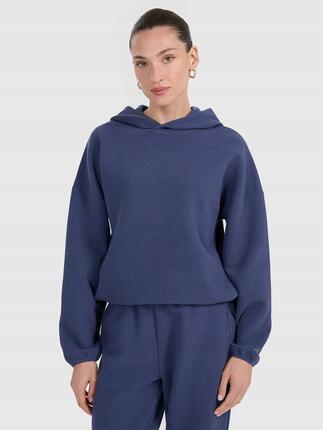 Sweat-shirt femme 4F en tricot gaufré TSWSF1847 couleur verte