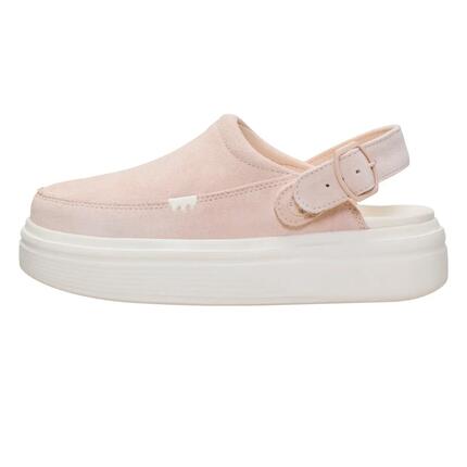 Zuecos Mujer - Austin Lift, Ante, Plataforma 3,3 cm - Rosa perla