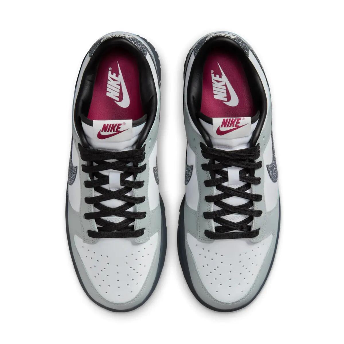 Nike Dunk Low LX Glitter Swoosh White Light Smoke Grey (Women's) 5/6