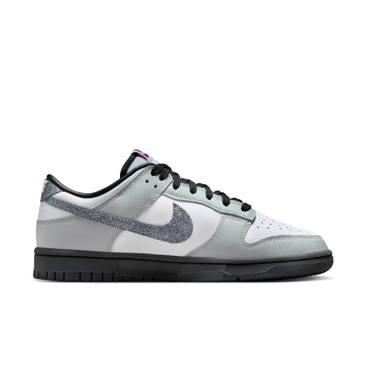 Nike Dunk Low LX Glitter Swoosh White Light Smoke Grey (Women's) 4/6