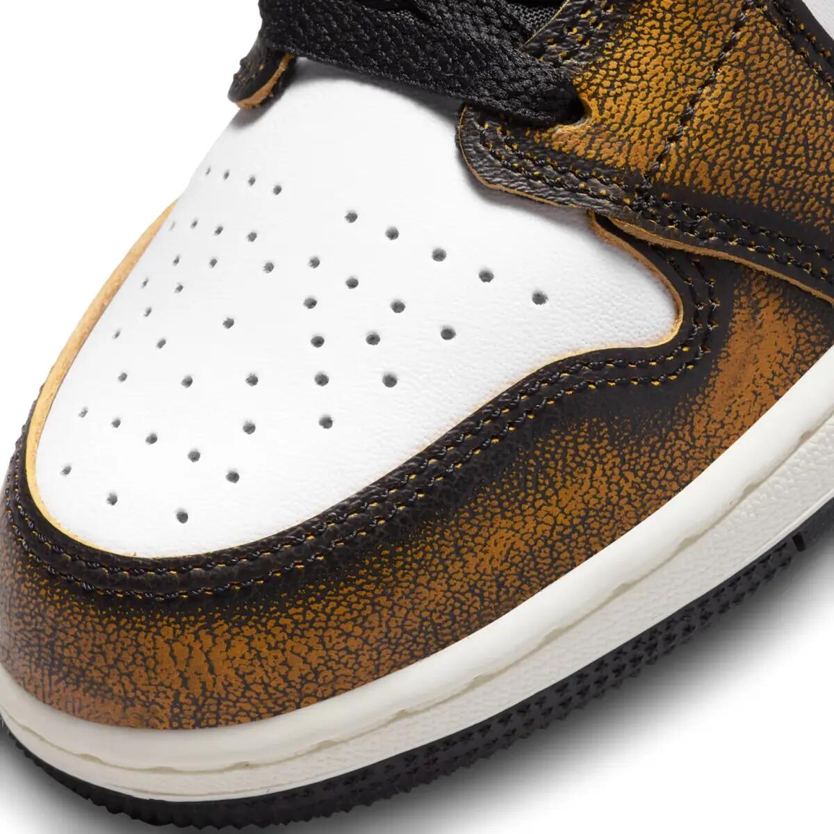 Jordan 1 Mid SE Orange Wear Away (GS) 6/6