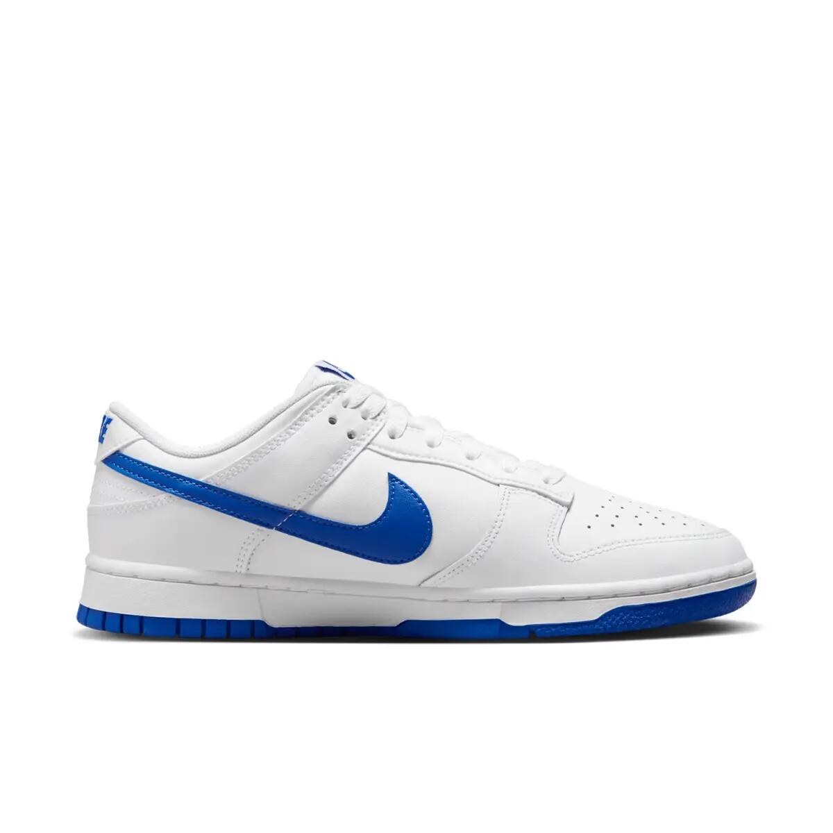 Nike Dunk Low White Hyper Royal 3/6