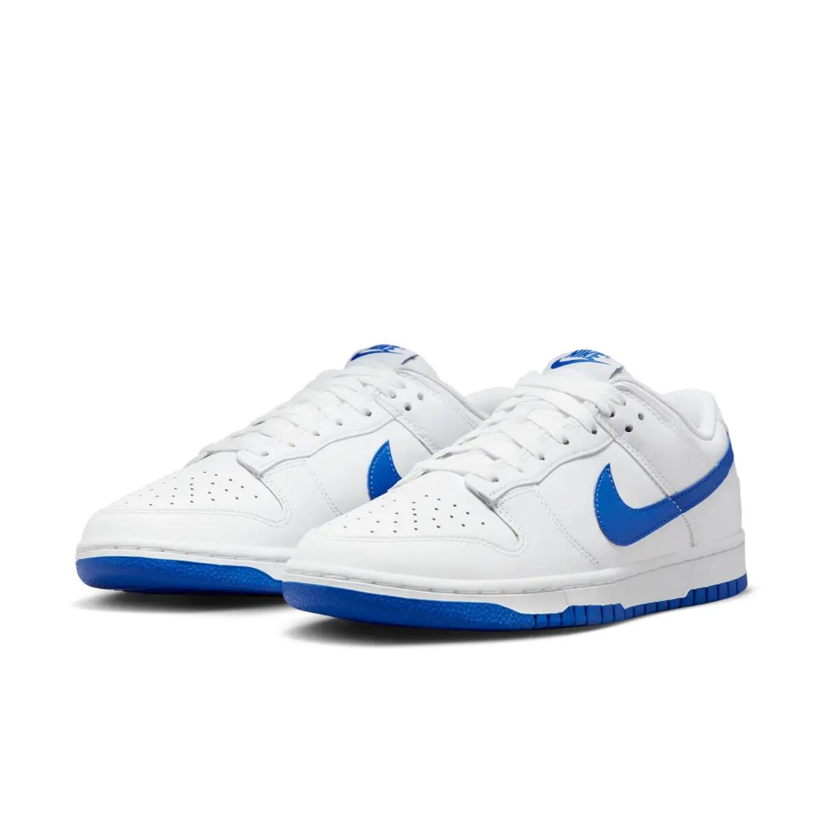 Nike Dunk Low White Hyper Royal 2/6