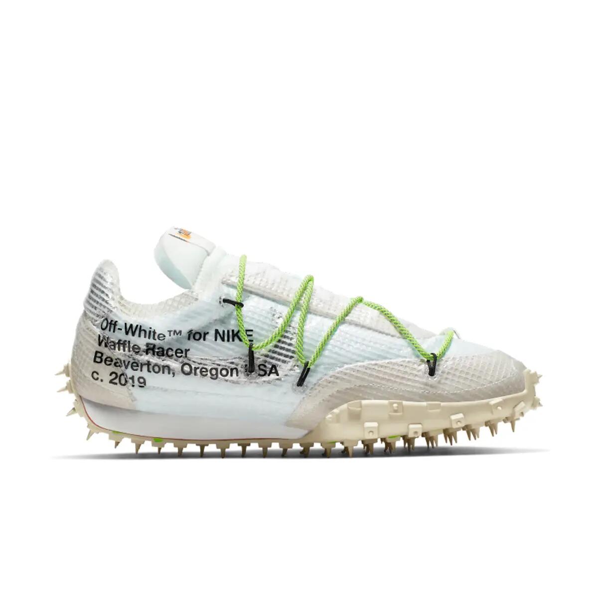 Nike Waffle Racer Off White White (W) 3/6