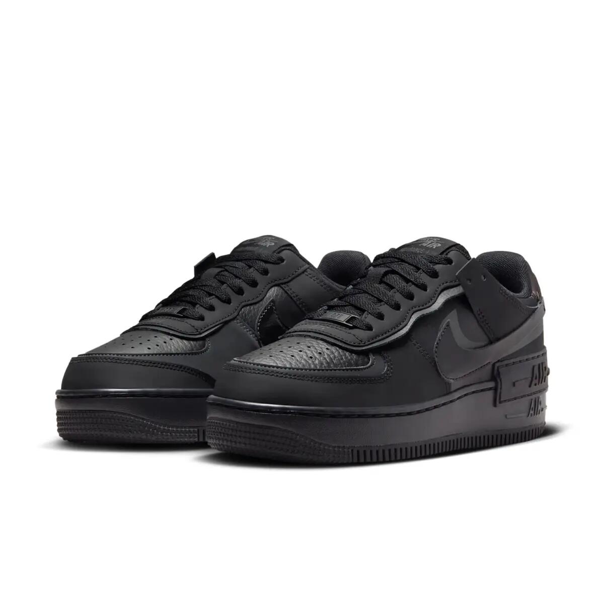 Nike Air Force 1 Low Shadow Triple Black (Women's) 5/6