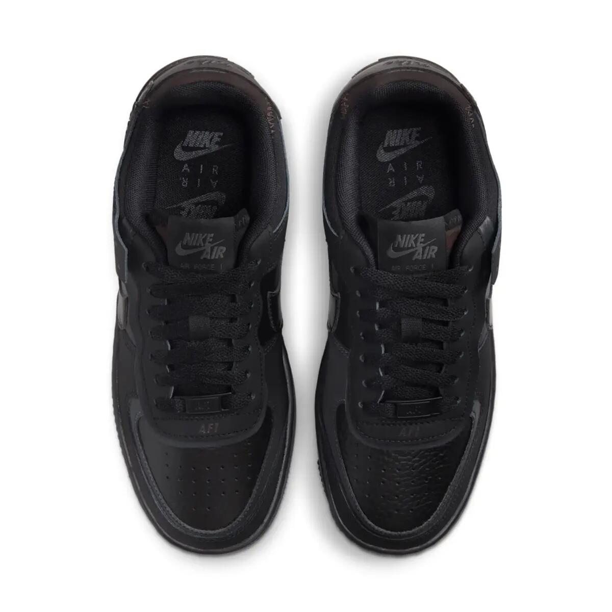 Nike Air Force 1 Low Shadow Triple Black (Women's) 2/6