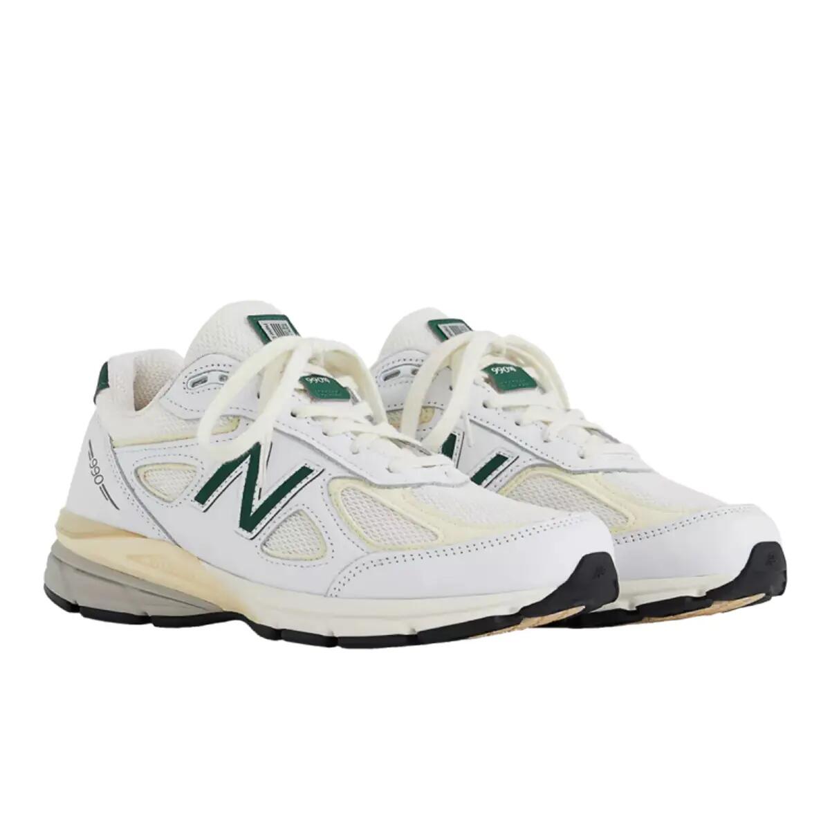 New Balance 990v4 MiUSA White Green 5/6