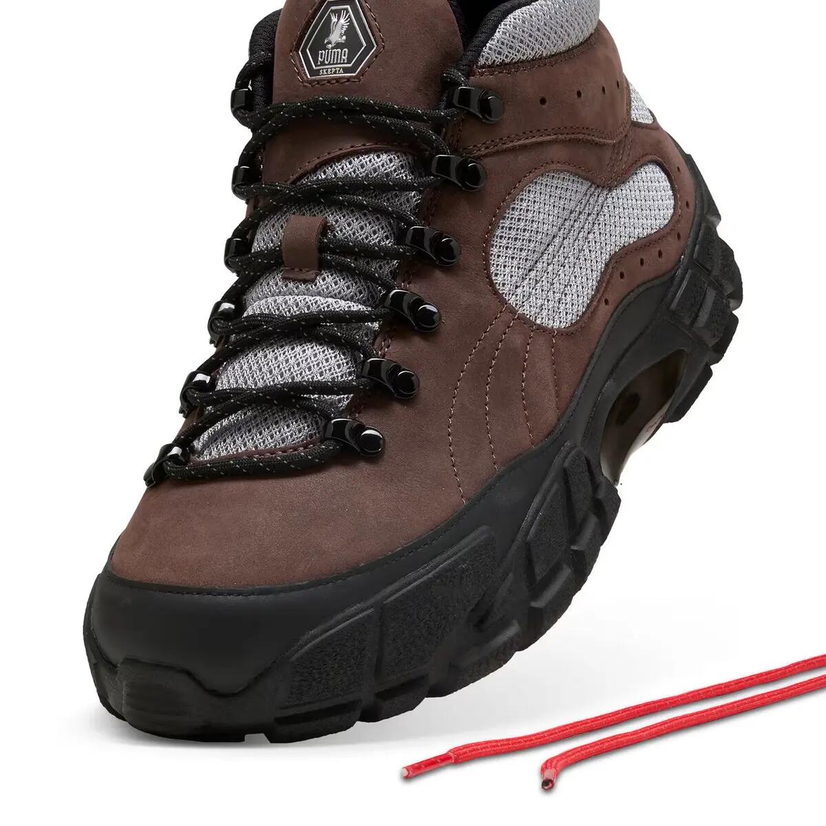Puma Forever Mid Skepta Dark Chocolate Silver 4/5