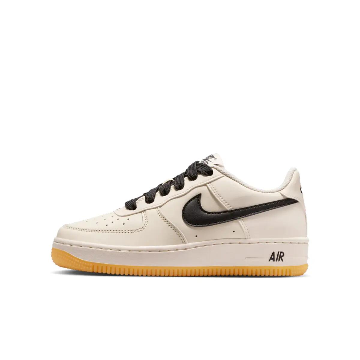 Nike Air Force 1 Low Lv8 Soft Pearl Gum Black (GS) 3/6