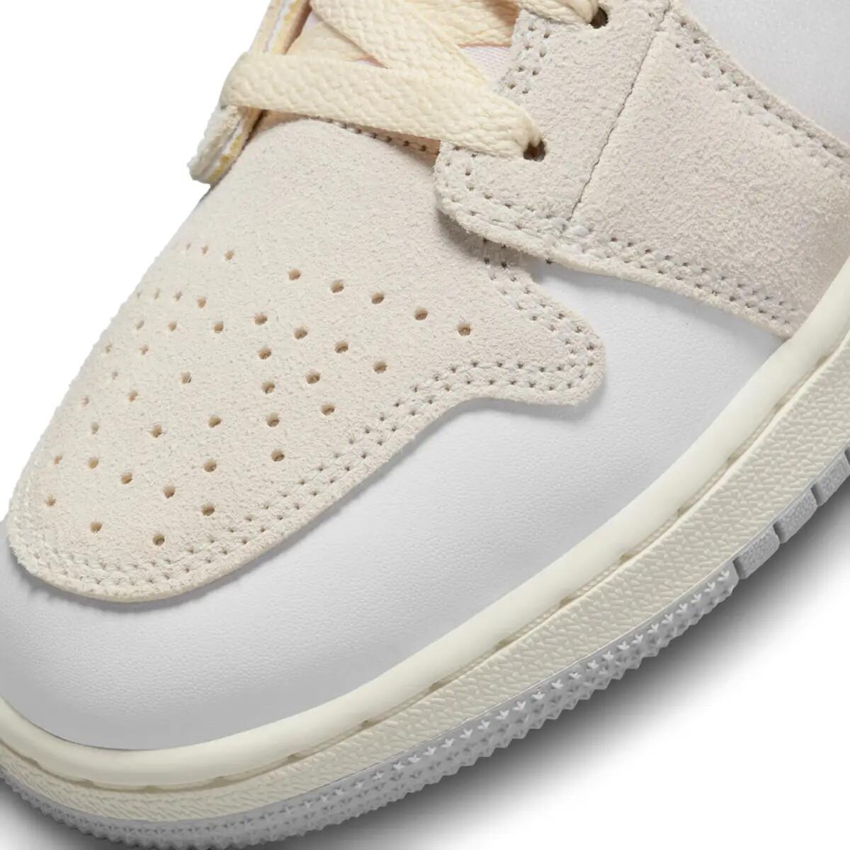 Jordan 1 Mid SE Craft Inside Out White Grey (GS) 5/6