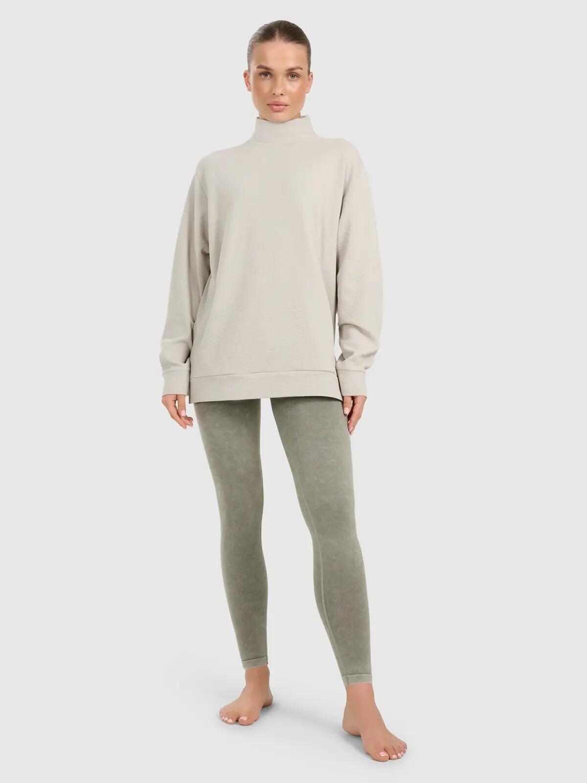 BLUZA DAMSKA DRESOWA 4F TRENINGOWA DO JOGI TFSWF589  KOLOR BEŻOWY 7/12