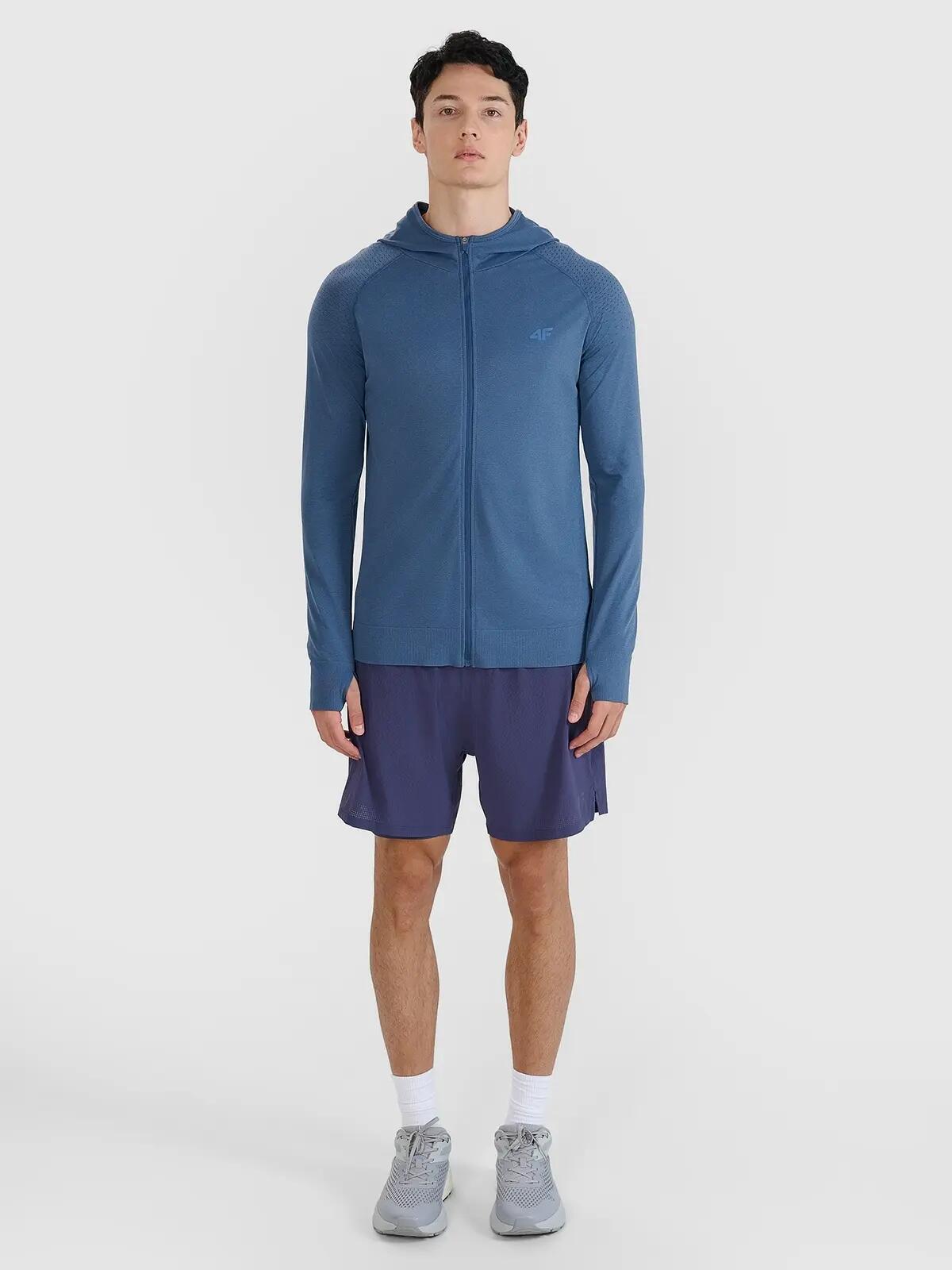 BLUZA MĘSKA 4F TRENINGOWA SZYBKOSCHNĄCA DO BIEGANIA KOLOR WIELOKOLOROWY 7/10