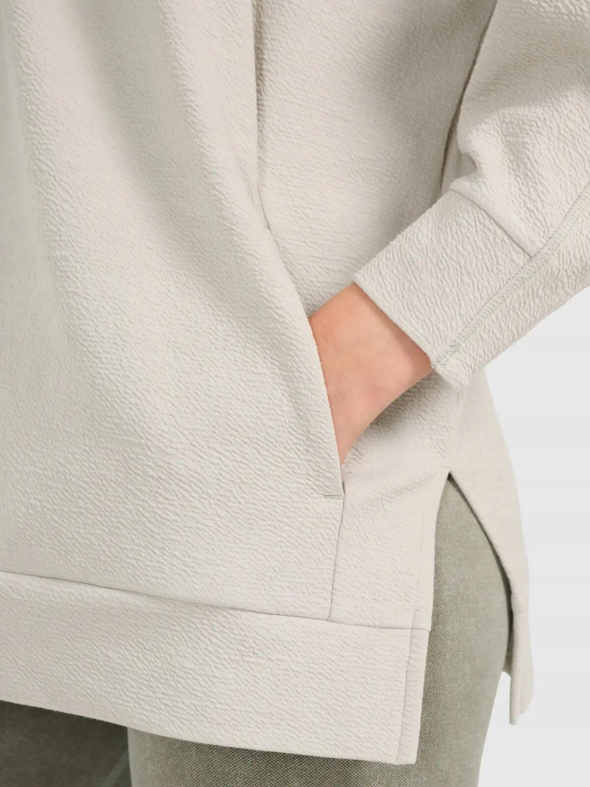 BLUZA DAMSKA DRESOWA 4F TRENINGOWA DO JOGI TFSWF589  KOLOR BEŻOWY 5/12