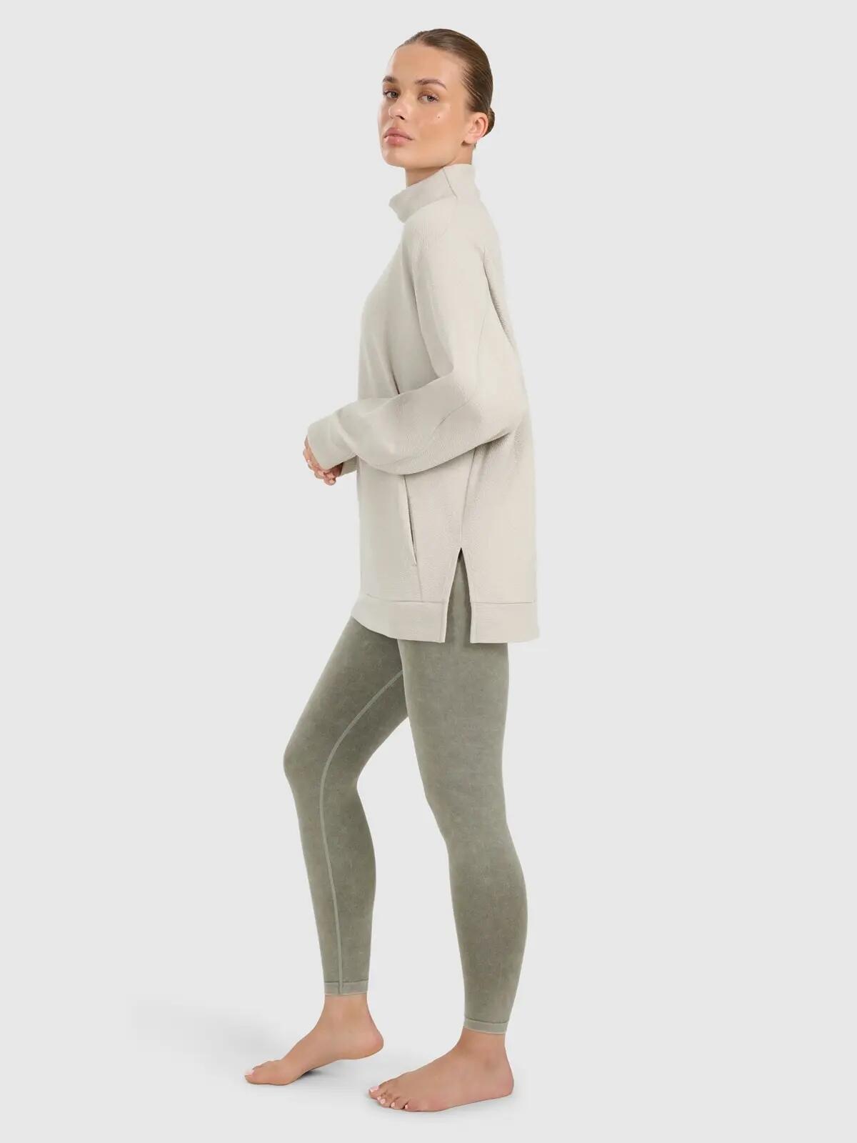 BLUZA DAMSKA DRESOWA 4F TRENINGOWA DO JOGI TFSWF589  KOLOR BEŻOWY 3/12