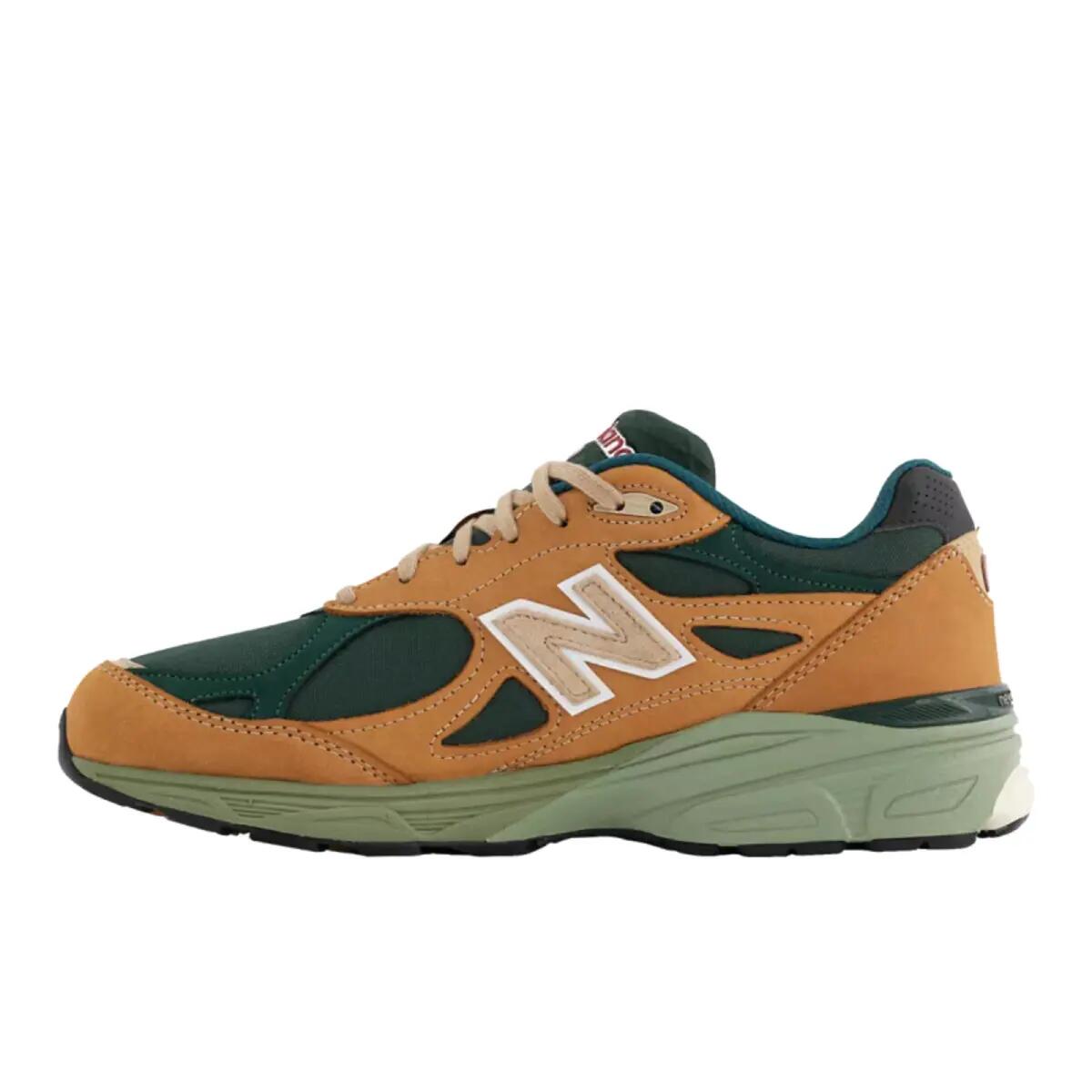 New Balance 990v3 MiUSA Tan Green 6/6