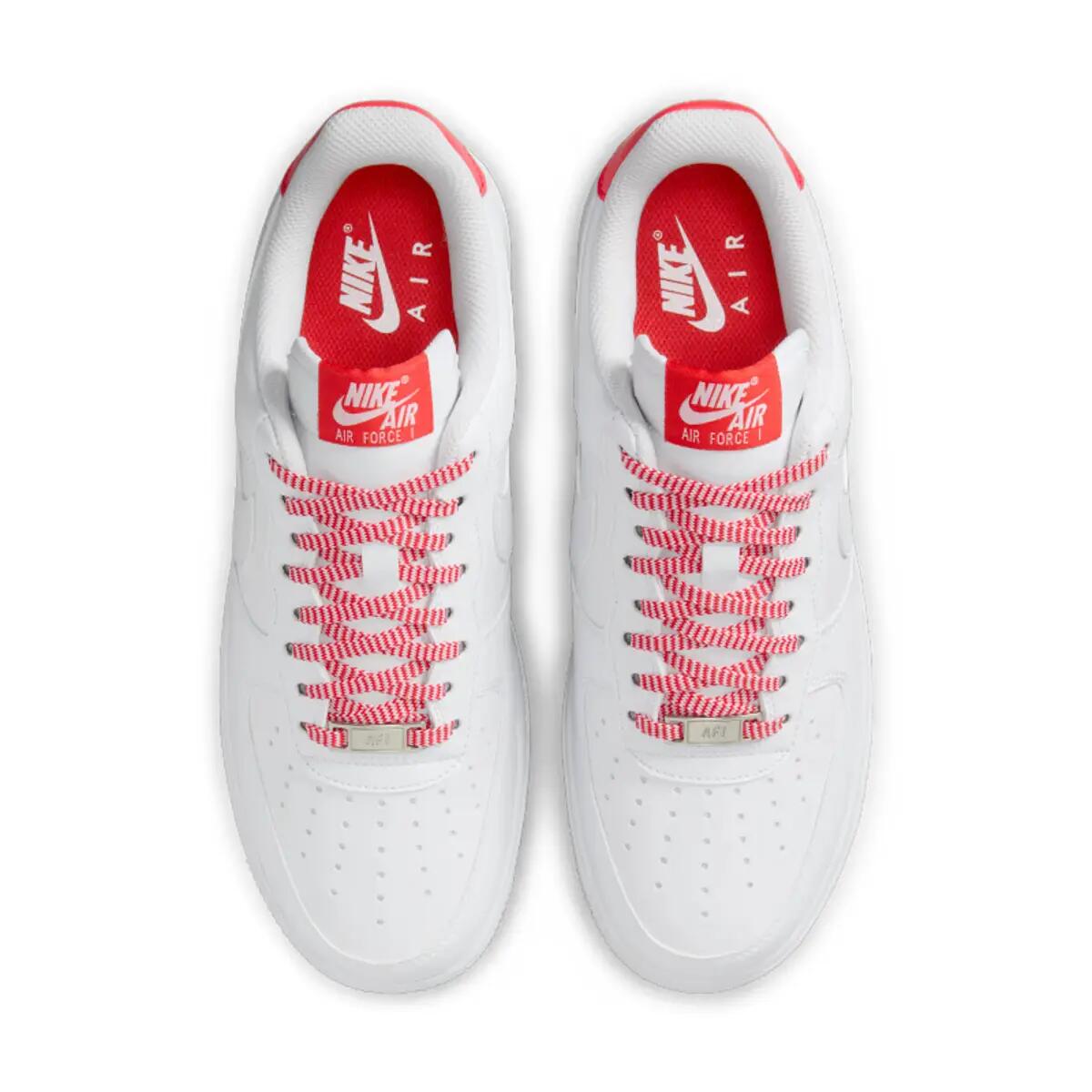 Nike Air Force 1 Low '07 White Pink Foam Metallic Silver Light Crimson (Women's) 5/6