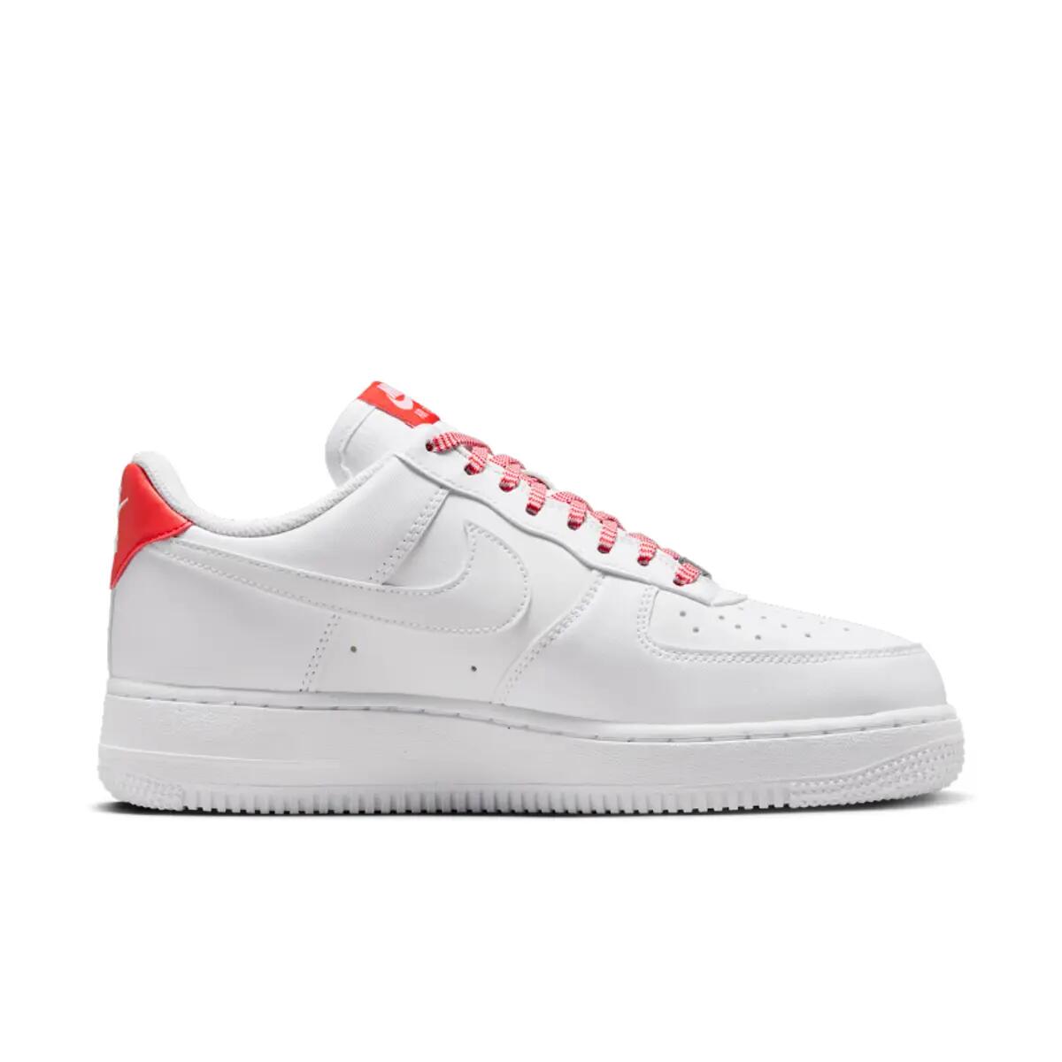 Nike Air Force 1 Low '07 White Pink Foam Metallic Silver Light Crimson (Women's) 3/6